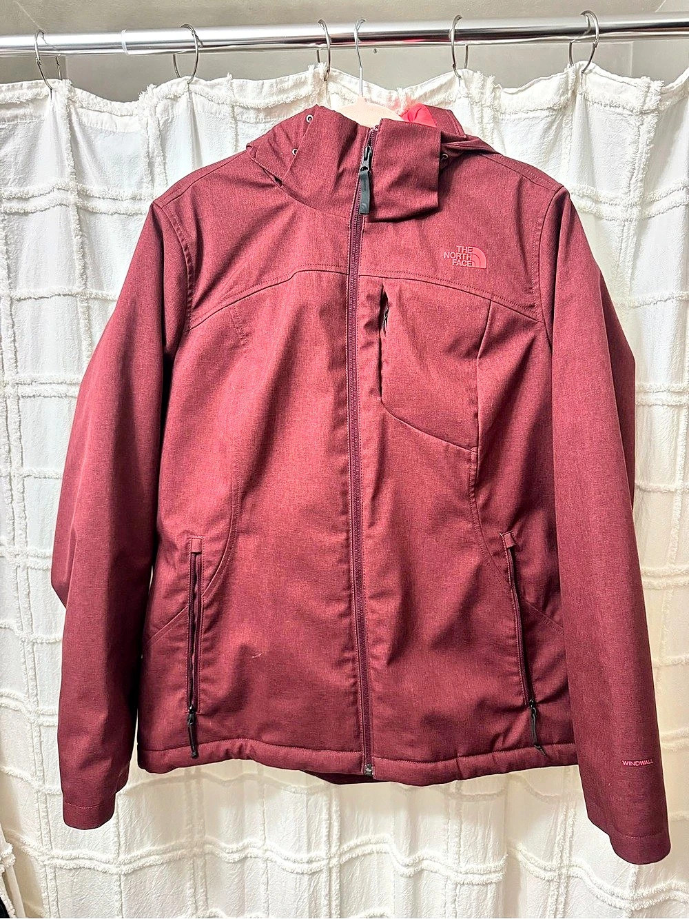 The North Face Apex Bionic Hooded Softshell Jacket Women's XL Red